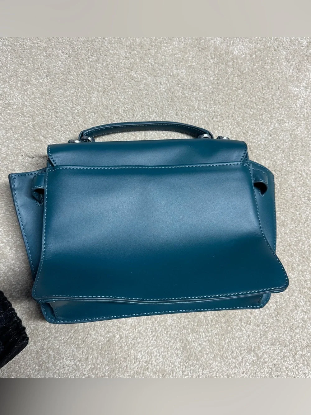 NEW Aimee Kestenberg Phoenix Blue Green Leather Crossbody Shoulder Bag Purse